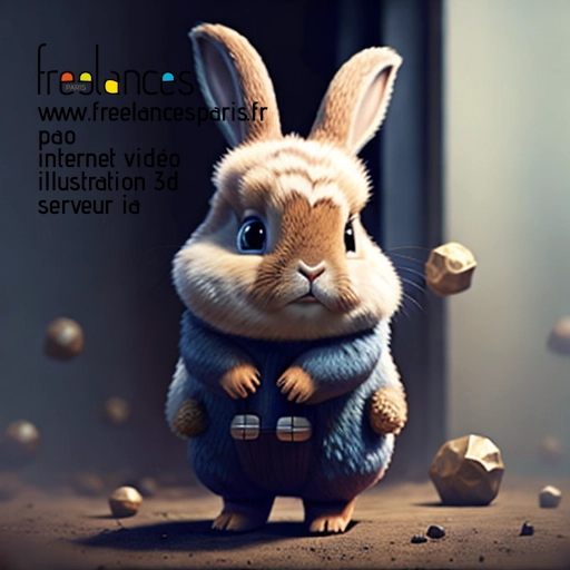 Pao internet vidéo illustration 3d serveur intelligence générative freelance paris studio de création 5T23DS91